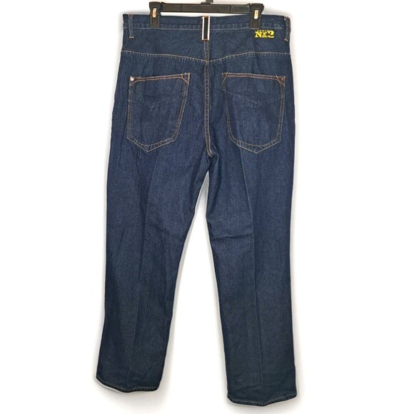 REEF Brand Selvedge Denim Jeans Mens 36x32 (35x31) Blue Straight - Picture 1 of 14